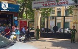 Đoàn viên thanh niên Công an Hà Nội đội nắng đảm bảo an ninh tại các điểm thi
